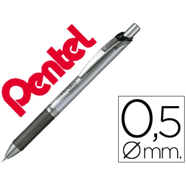 Thumbnail-Lapiseira pentel pl75 0,5 mm preto – 12 unidades