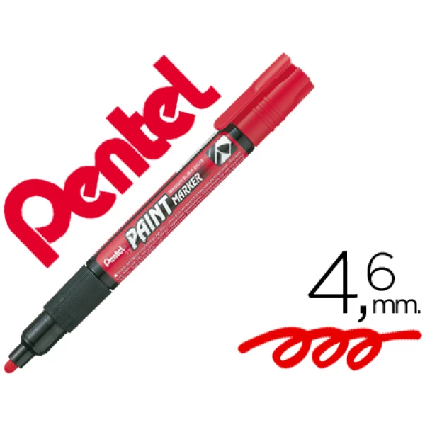 Thumbnail-Marcador pentel mmp20 paint vidro e plastico vermelho – 12 unidades