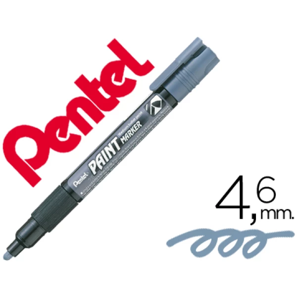 Thumbnail-Marcador pentel mmp20 paint vidro e plastico cinza – 12 unidades