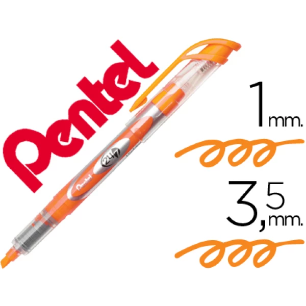 Thumbnail-Marcador fluorescente pentel sl12 laranja – 12 unidades