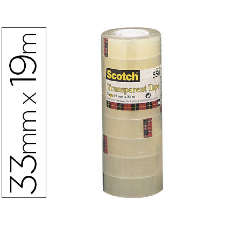 Thumbnail-Fita adesiva scotch acordeonpack 8 550 19×33 mm