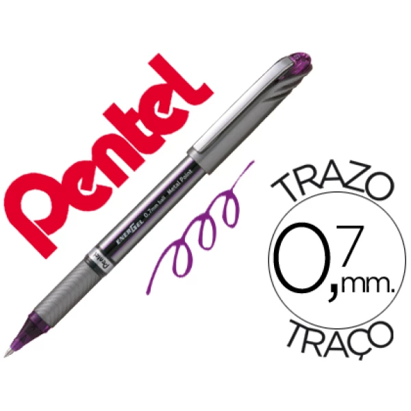 Thumbnail-Roller pentel energel bl27 violeta – 12 unidades