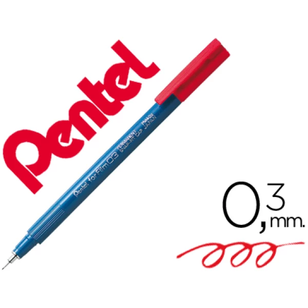 Thumbnail-Marcador pentel pm403 vermelho – 12 unidades