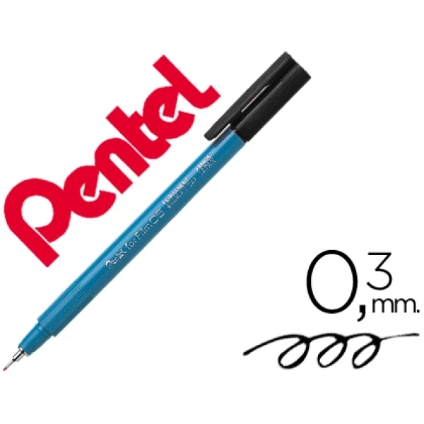 Thumbnail-Marcador pentel pm405 azul – 12 unidades