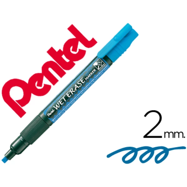 Thumbnail-Marcador pentel giz smw26 wet erase azul – 12 unidades