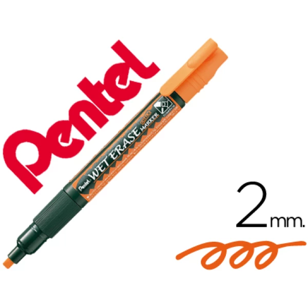 Thumbnail-Marcador pentel giz smw26 wet erase laranja – 12 unidades