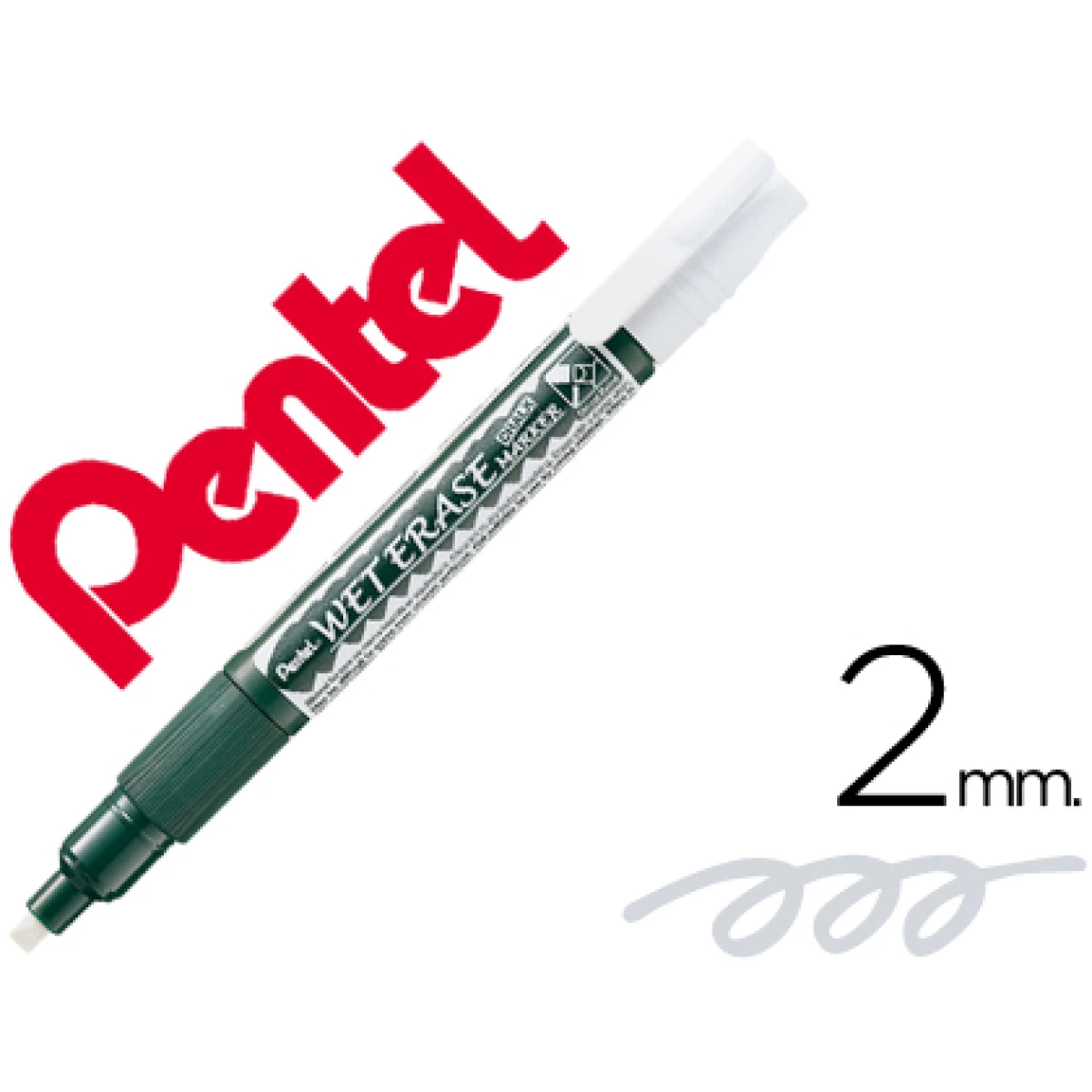 Thumbnail-Marcador pentel giz smw26 wet erase branco – 12 unidades