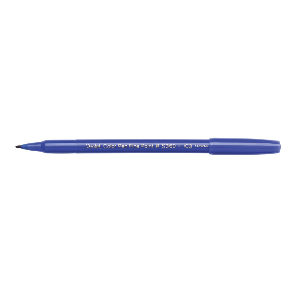 Galery – Marcador pentel s360 feltro azul – 12 unidades0