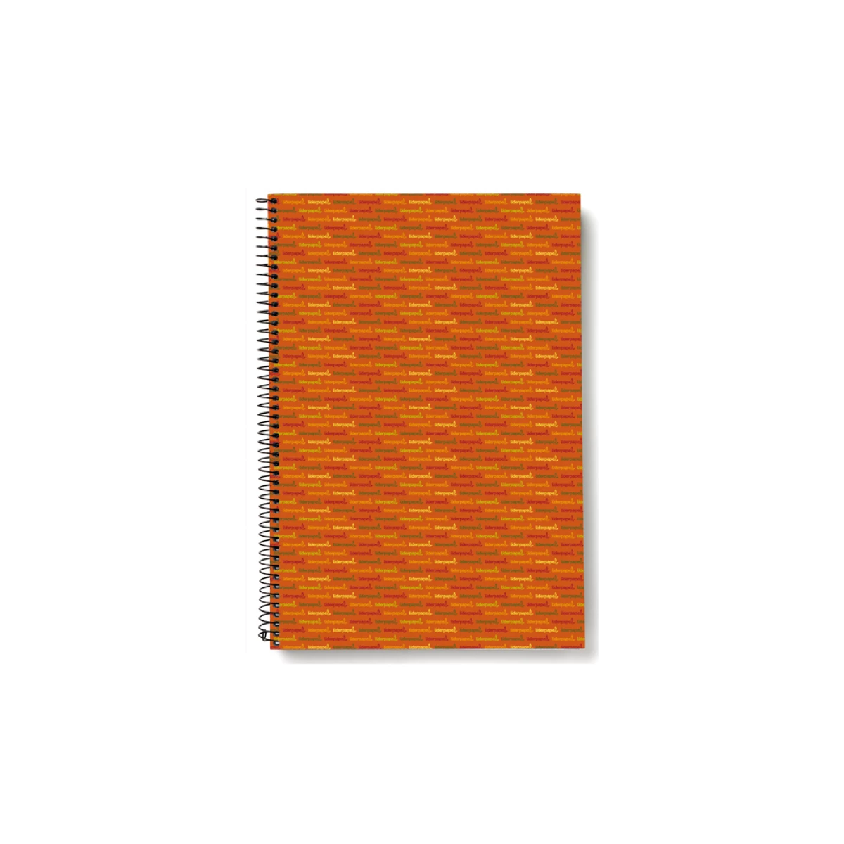 Galery – Caderno espiral liderpapel quarto 80 f quadriculado 4 mm 70 grs capa forrada laranja liderpapel0