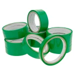 Galery – Fita adesiva q-connect 66m x 9mm verde para fechar sacos0