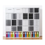 Galery – Bloco classificador 8409c 9 gavetas cor cinza 356x316x303 mm0