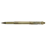 Galery – Esferografica roller metalica pentel bg 208 dourada 0,4 mm ideal para papel e madeira suave secagem rapida – 12 unidades0