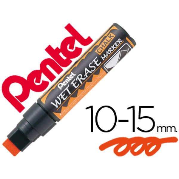 Thumbnail-Marcador pentel giz smw56 wet erase laranja – 12 unidades