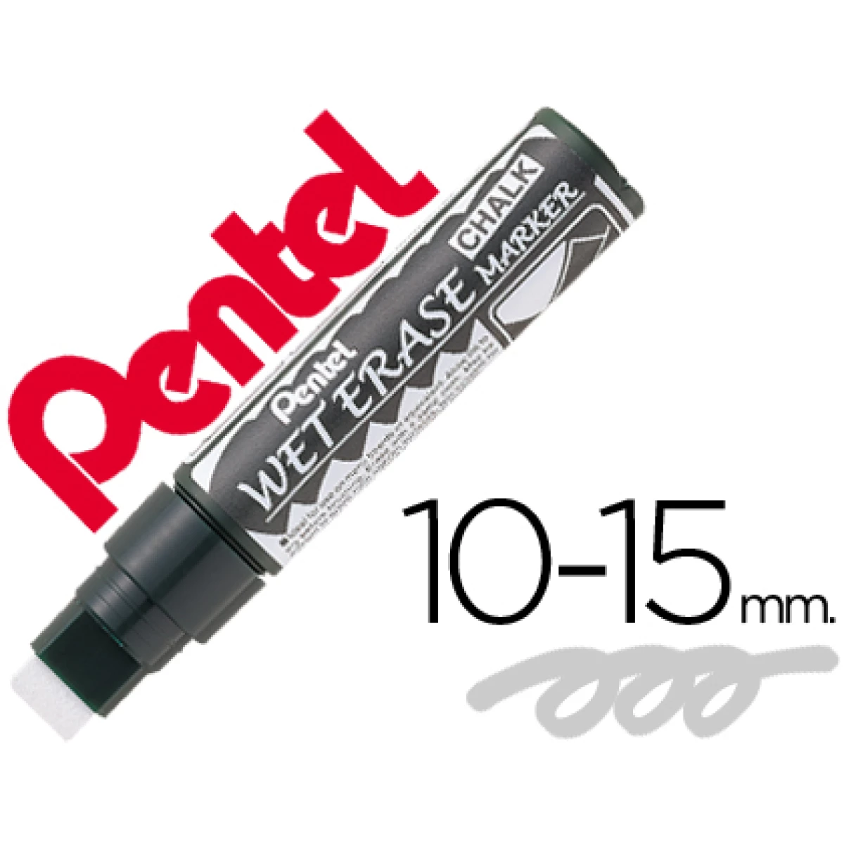 Thumbnail-Marcador pentel giz smw56 wet erase branco – 12 unidades