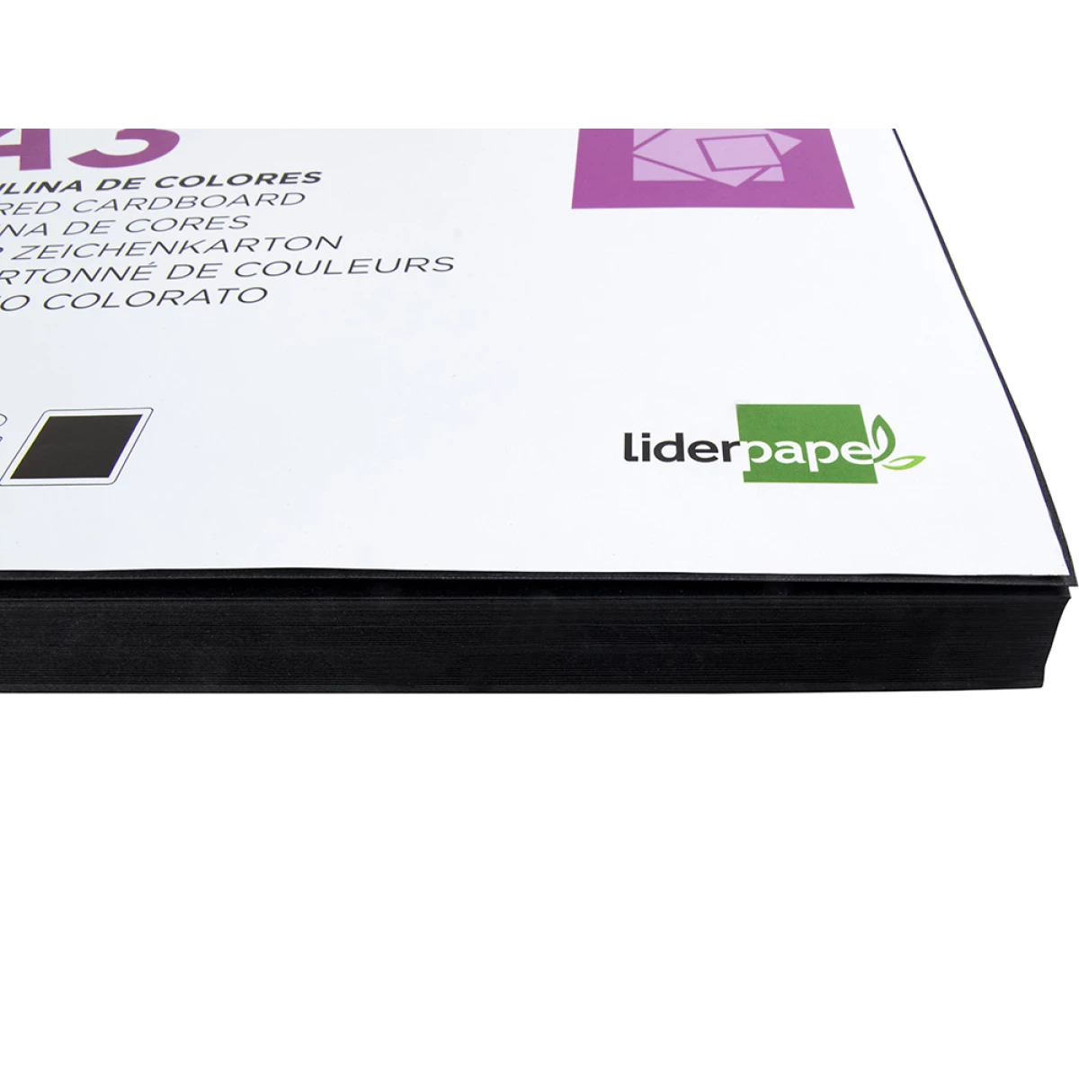 Galery – Cartolina liderpapel din a3 180 gr preto pack de 100 unidades0