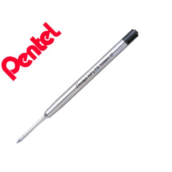 Thumbnail-Recarga pentel kfl8-a, tinta cor preta para ball point pentel sterling b810 e b811, b460, b800, b610 – 12 unidades