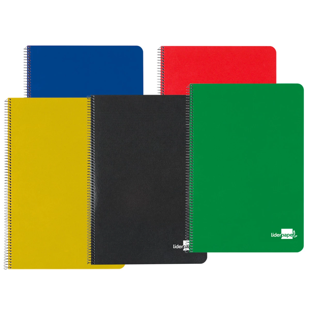 Galery – Caderno espiral liderpapel capa dura 80 fls.5 cores sortidas quarto quadriculado 4 mm 60 gr0