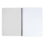 Galery – Caderno espiral liderpapel capa dura 80 fls.5 cores sortidas quarto quadriculado 4 mm 60 gr0