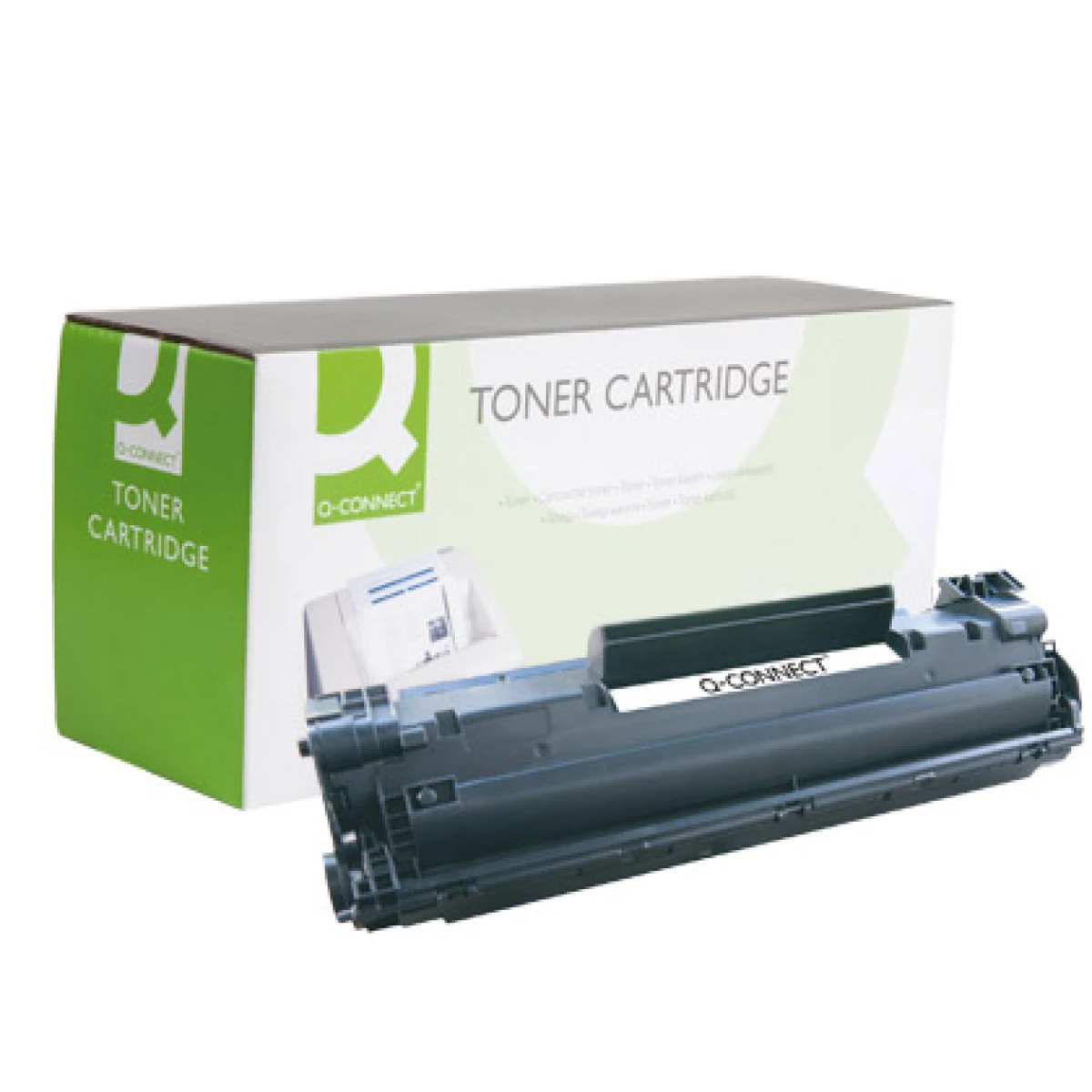 Thumbnail-Toner q-connect compativel hp cb436a laserjet /p1505n/m1120mfp/m1522mfp/mfp -2.000pag
