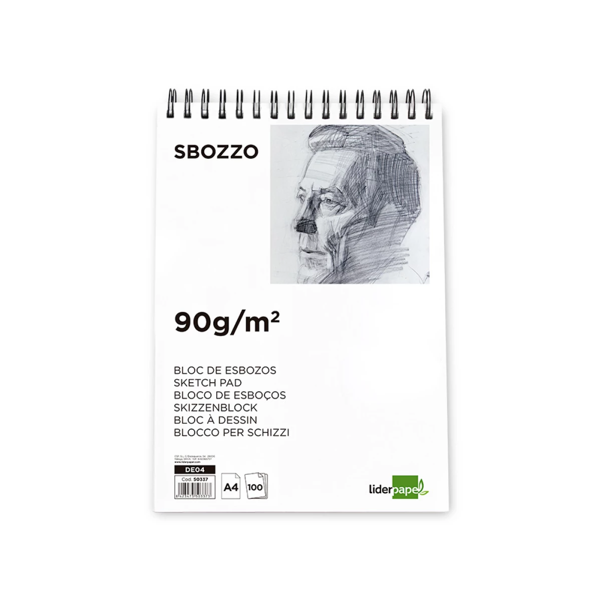 Galery – Bloco de esbocos liderpapel din a4 100 folhas 90 gr0