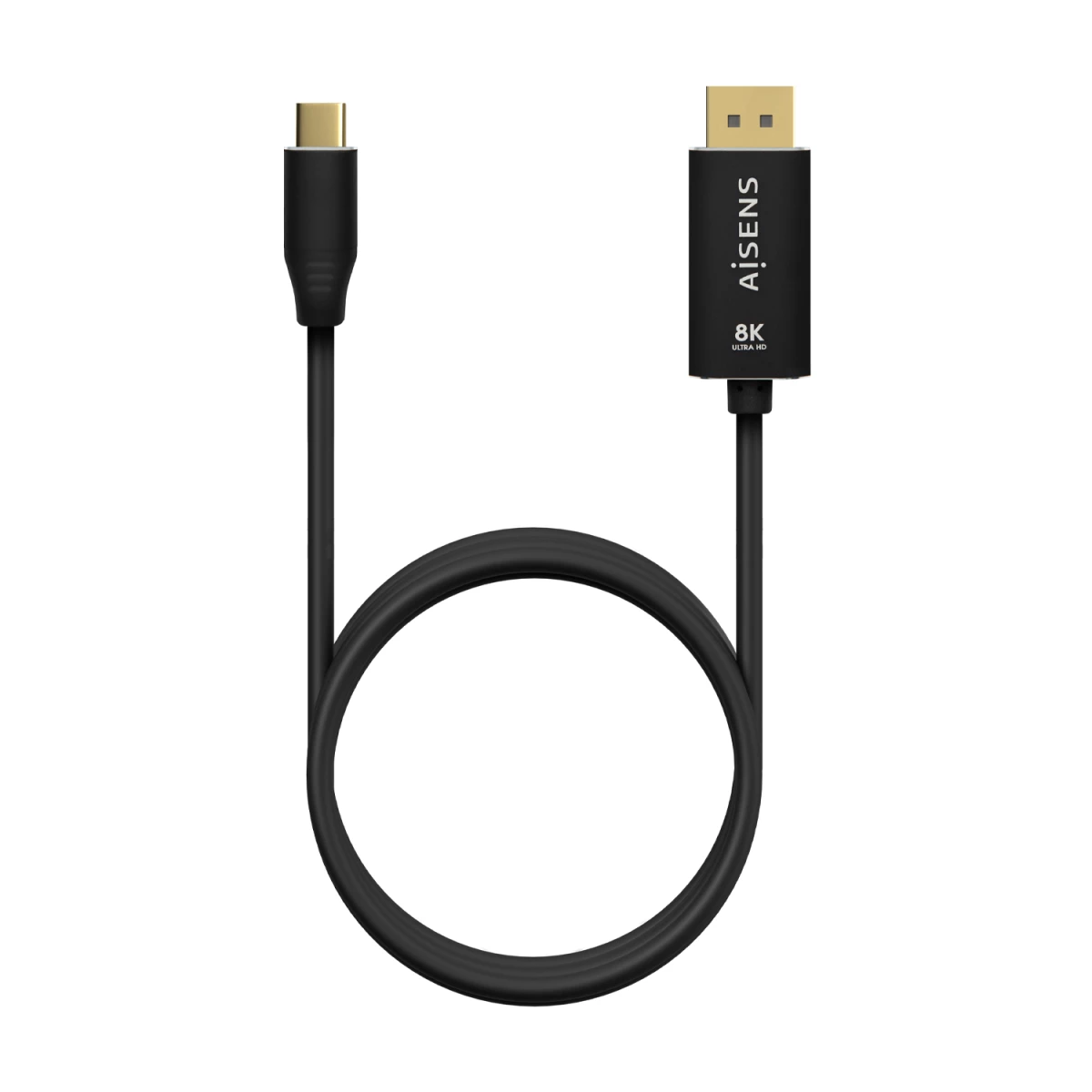 Galery – AISENS A109-0687 adaptador de cabo de vídeo 1,8 m USB Type-C DisplayPort Preto0