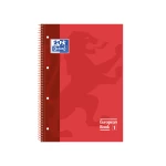 Galery – Caderno espiral oxford capa extradura microperfurado din a4 80 f quadricula 5mm cor vermelho0