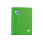 Galery – Caderno espiral oxford capa extradura microperfurado din a4 80 f quadricula 5mm cor verde0