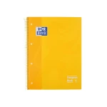 Galery – Caderno espiral oxford capa extradura microperfurado din a4 80 f quadricula 5mm cor amarelo0