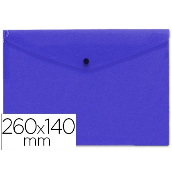 Thumbnail-Bolsa porta documentos liderpapel com mola formato 26×14 cm cor azul