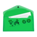 Galery – Bolsa porta documentos liderpapel com mola formato 26×14 cm cor verde0