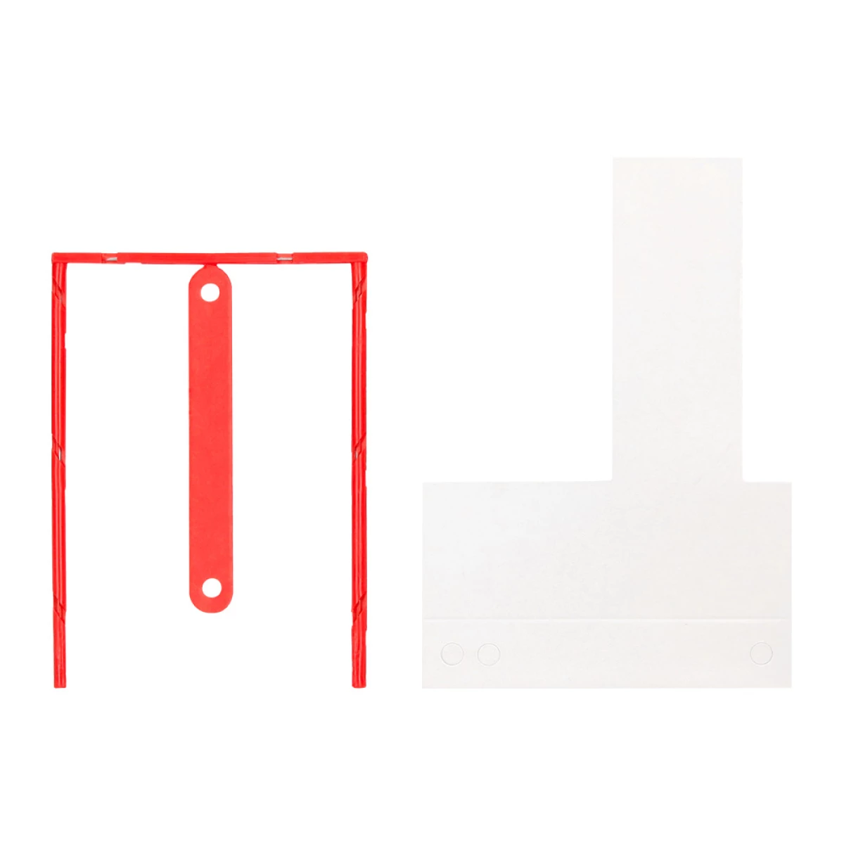 Thumbnail-Encadernador fastener q-connect plastico d-clips cor vermelho caixa de 100 unidades