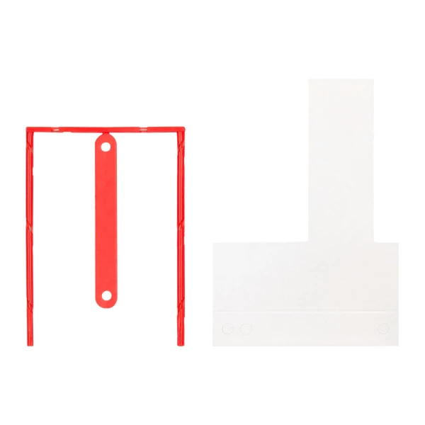 Thumbnail-Encadernador fastener q-connect plastico d-clips cor vermelho caixa de 100 unidades