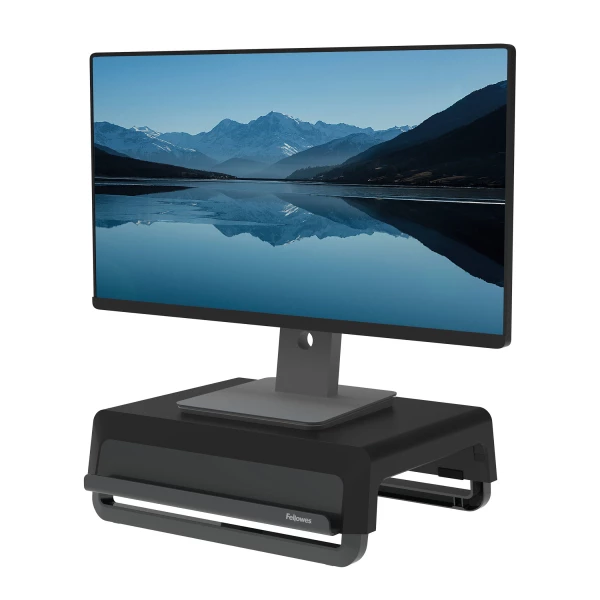 Thumbnail-Fellowes Breyta Monitor Ständer tragbar mit Handgriff schwarz Preto, Cinzento Secretária