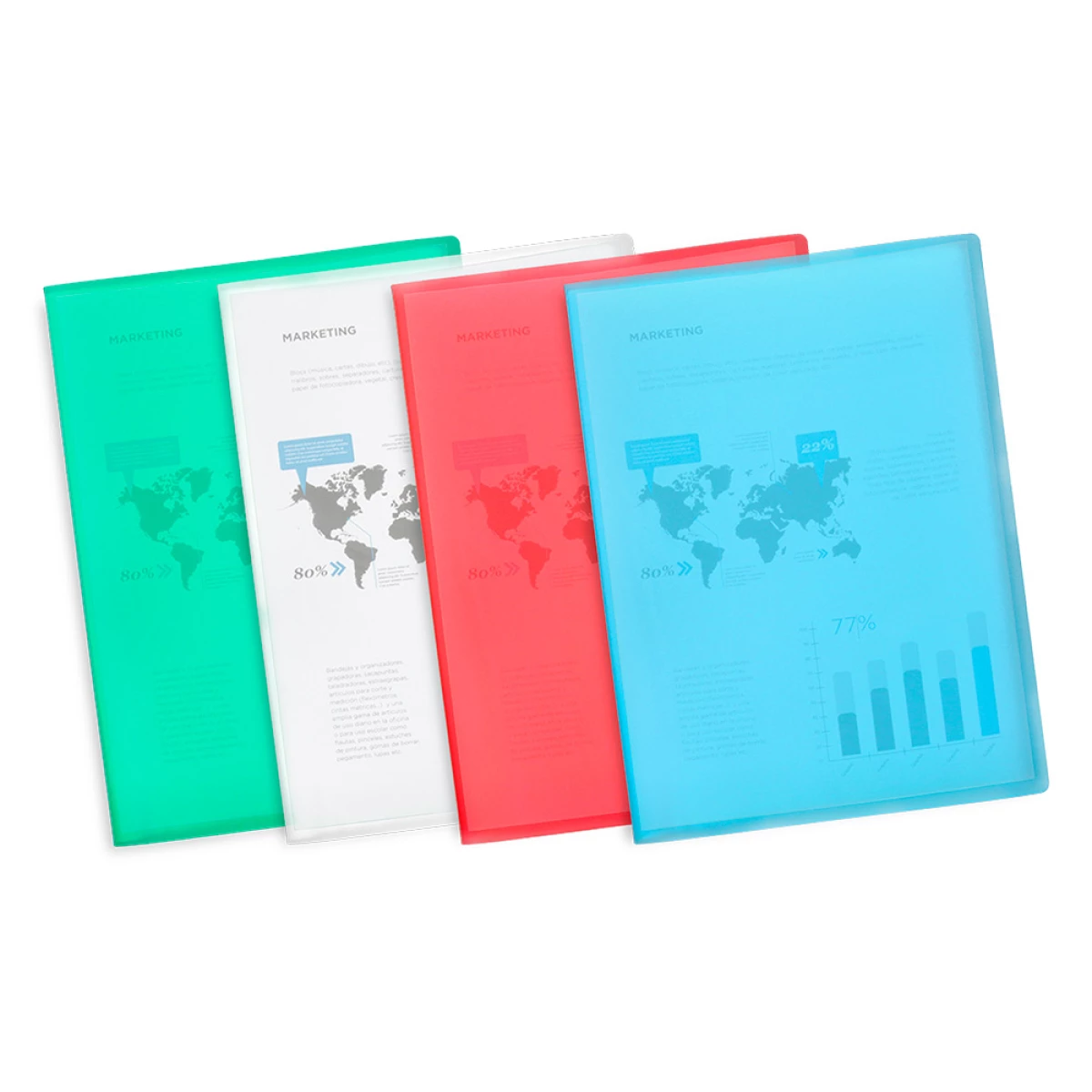 Galery – Capa catalogo liderpapel 10 bolsas polipropileno din a4 azul0