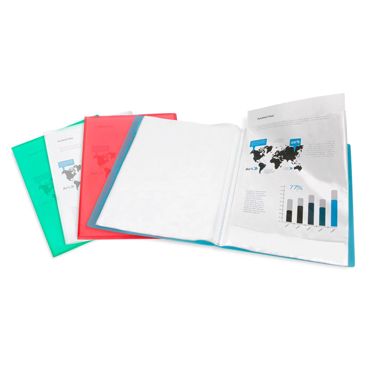 Galery – Capa catalogo liderpapel 10 bolsas polipropileno din a4 azul0