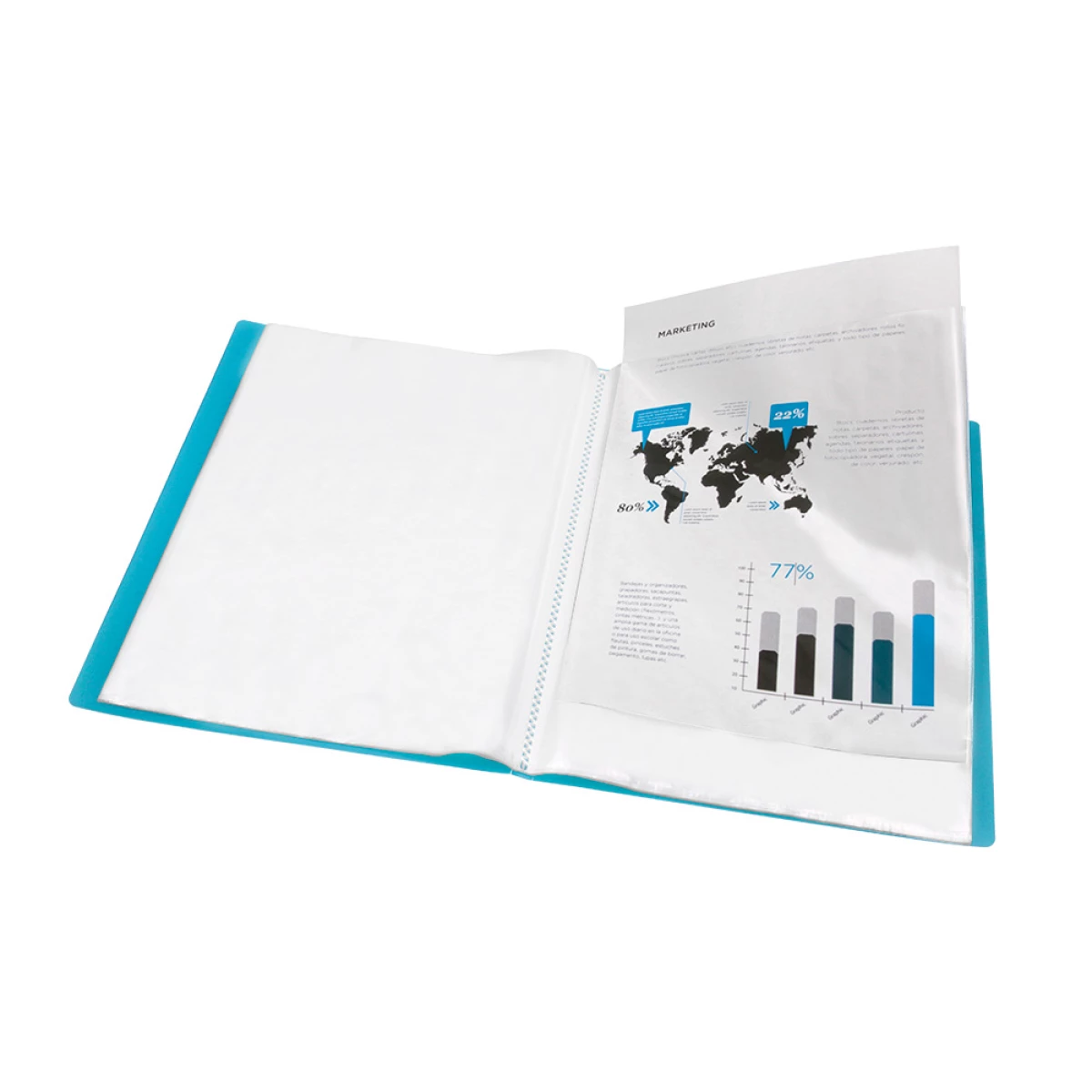 Galery – Capa catalogo liderpapel 10 bolsas polipropileno din a4 azul0