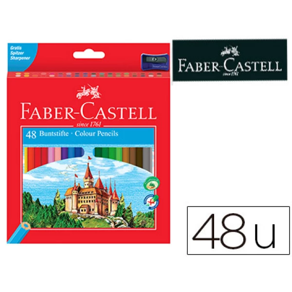 Thumbnail-Lapis de cor faber-castell c/48 cores hexagonal madeira