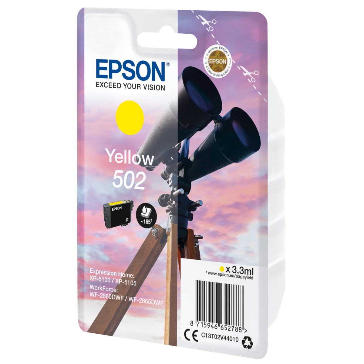 Galery – Epson 502 tinteiro 1 unidade(s) Original Rendimento padrão Amarelo0