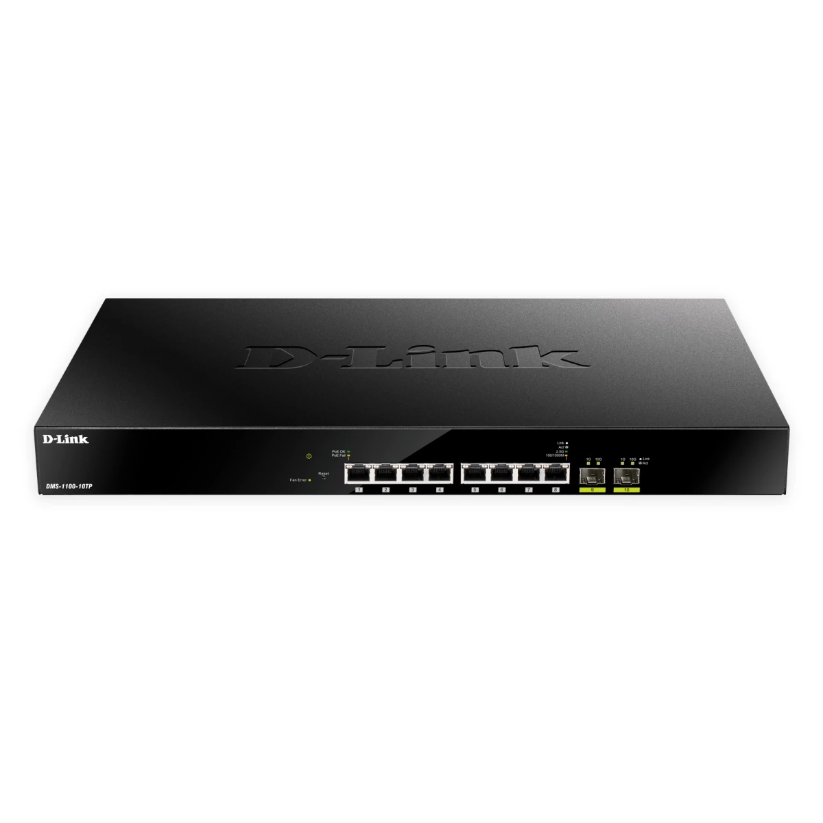 Galery – D-Link DMS-1100-10TP switch de rede Gerido L2 2.5G Ethernet (100/1000/2500) Power over Ethernet (PoE) 1U Preto0