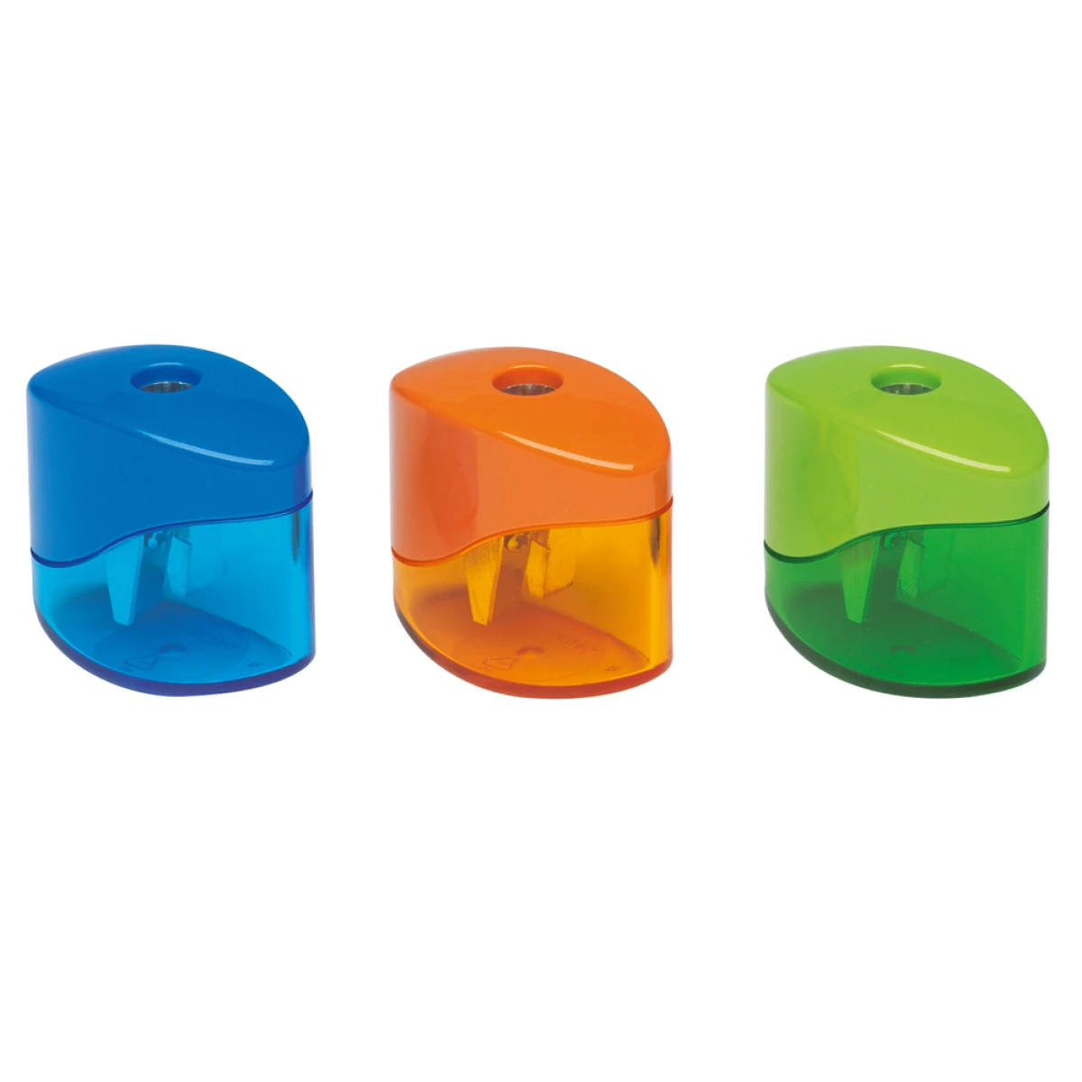 Galery – Apara lapis m+r metalico pequeno 1 uso com deposito cores sortidas – 20 unidades0