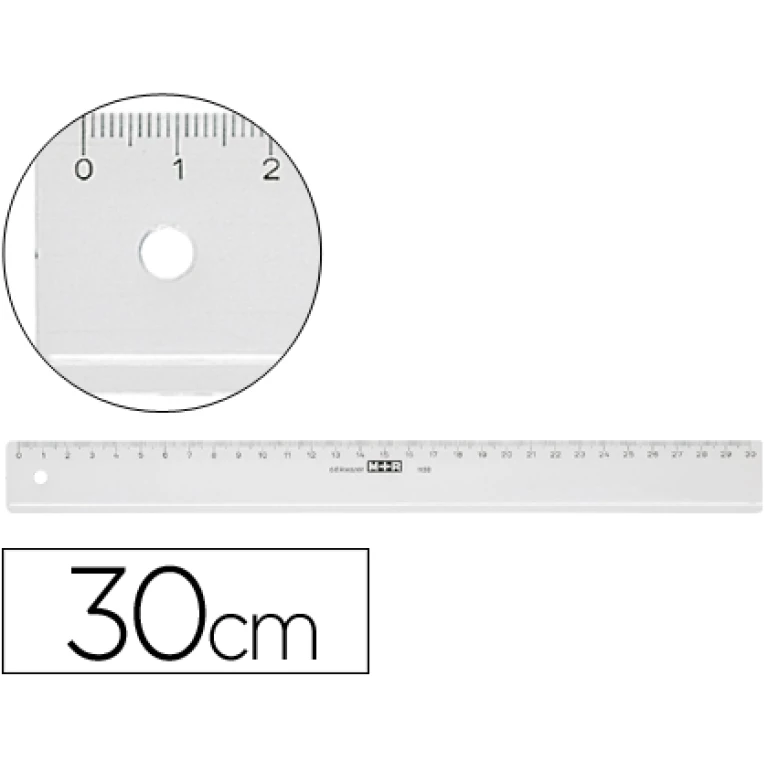 Thumbnail-Regua m+r 30 cm plastico transparente