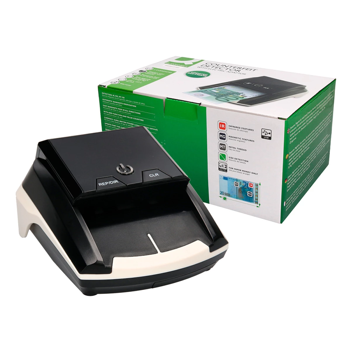 Galery – Detetor de notas falsas q-connect com carregador electrico porta usb atualizacao de moedas0