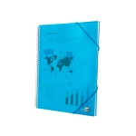 Galery – Capa catalogo liderpapel com espiral 10 bolsas polipropileno din a4 azul0