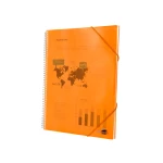 Galery – Capa catalogo liderpapel com espiral 10 bolsas polipropileno din a4 laranja0