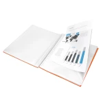 Galery – Capa catalogo liderpapel com espiral 10 bolsas polipropileno din a4 laranja0