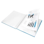 Galery – Capa catalogo liderpapel com espiral 30 bolsas polipropileno din a4 azul0