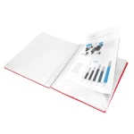 Galery – Capa catalogo liderpapel com espiral 30 bolsas polipropileno din a4 vermelho0