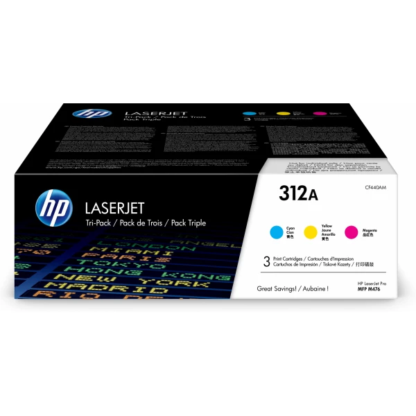 Thumbnail-HP Toner 312A Ciano Tri-Pack LaserJet