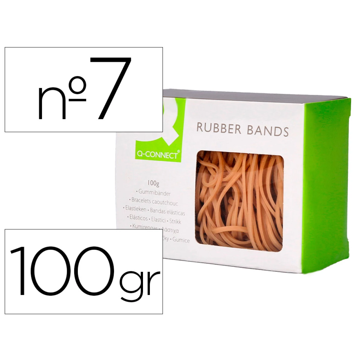Thumbnail-Elasticos q-connect 100 gr numero 7