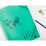 Galery – Capa catalogo liderpapel com espiral 60 bolsas polipropileno din a4 verde0